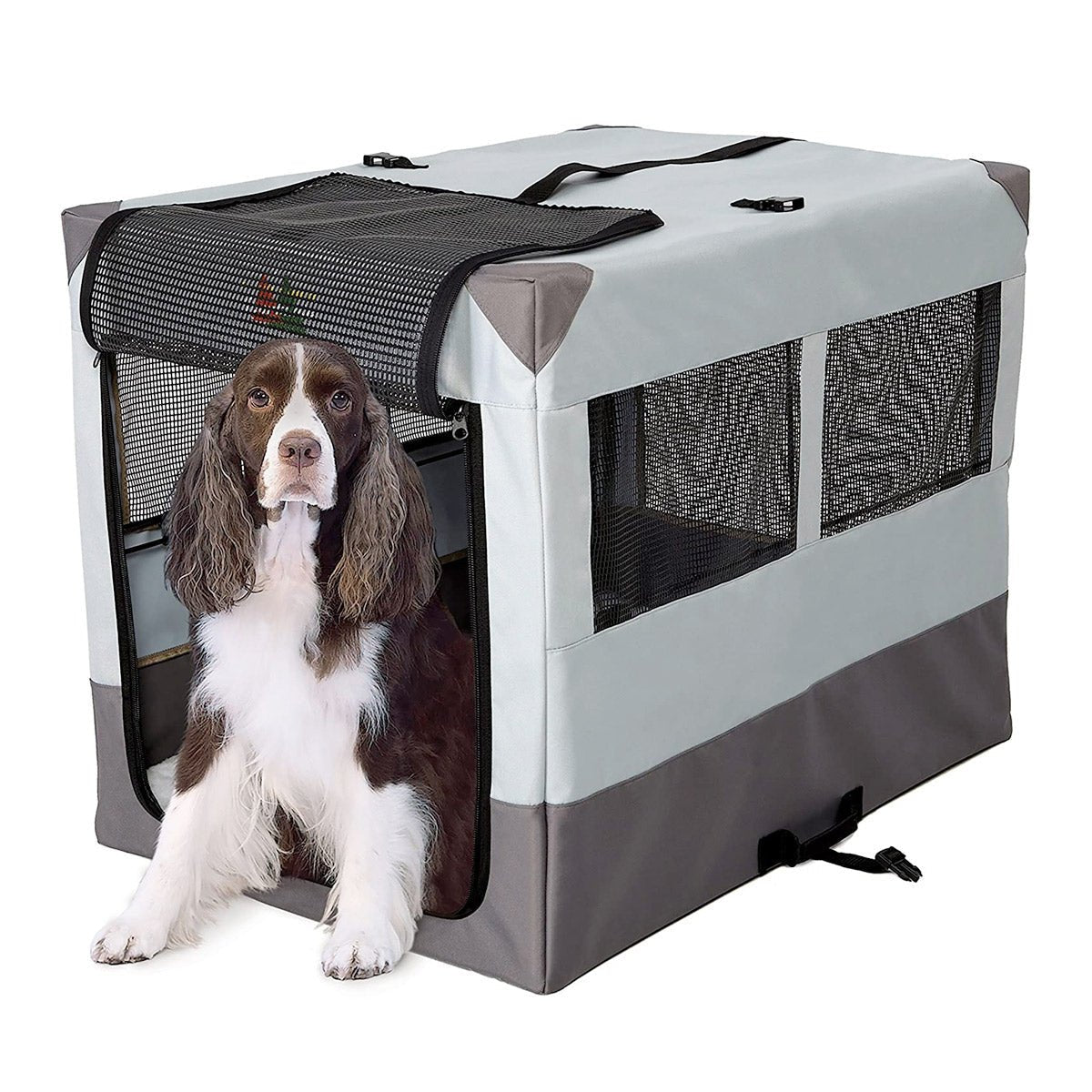 Canine Camper Sportable Tent Dog Crate, 36″ L X 25.5″ W X 28″ H - Shopivet.com