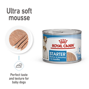 Canine Health Nutrition Starter Mousse (WET FOOD - Cans) 12 x 195g