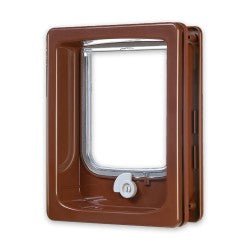 Cat - flap for Wooden Door with tunnel - Shopivet.com