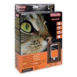 Cat - flap for Wooden Door with tunnel - Shopivet.com