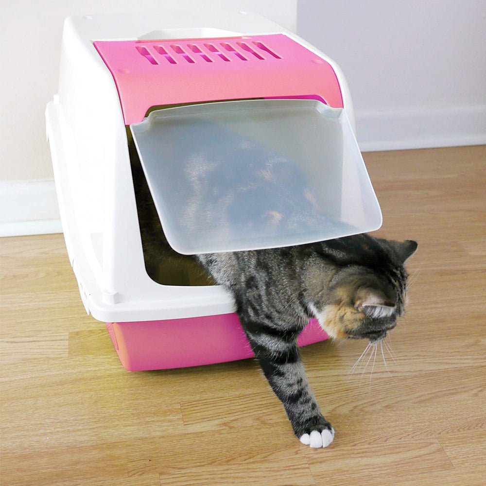 Cat Litter Box ARIEL(TOP FREE) - light - orange - Shopivet.com