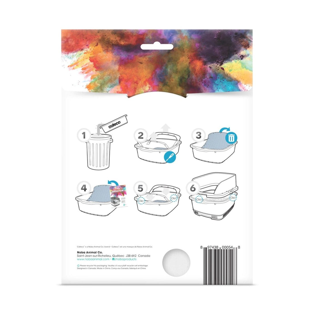 Cateco Aerator Replacement Mesh Pack for Cat Litter Box – Pack of 2 - Shopivet.com