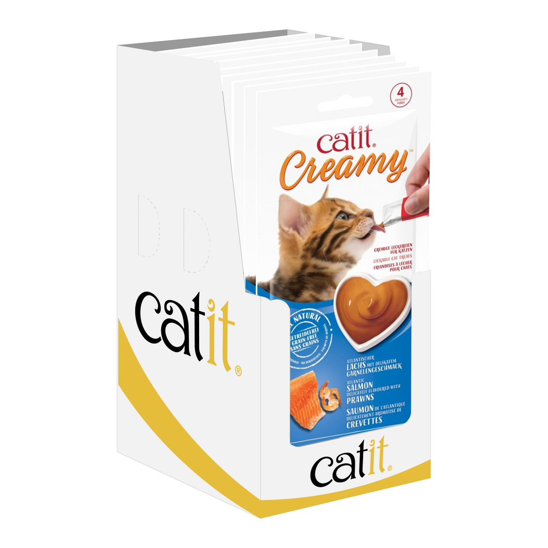 CatIt Creamy Lickable Treats - Salmon & Prawns