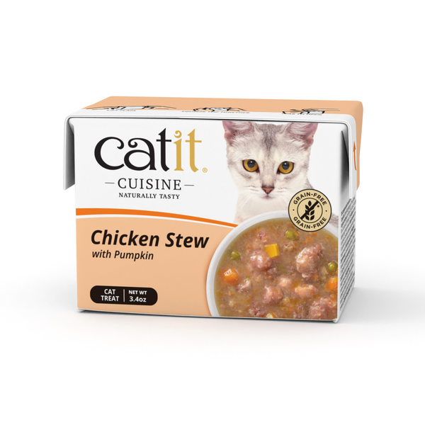 Catit Cuisine Chicken Stew with Pumpkin, 95 g Tetra, 12pcs/box