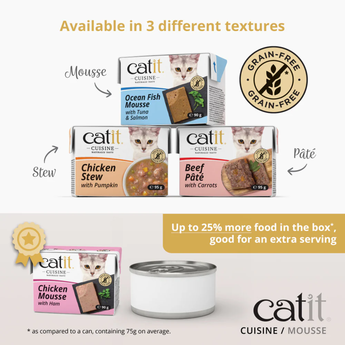Catit Cuisine Seafood Stew with Pumpkin, 95 g Tetra, 12pcs/box
