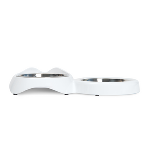 Catit Pixi Dual Feeding Dish - White