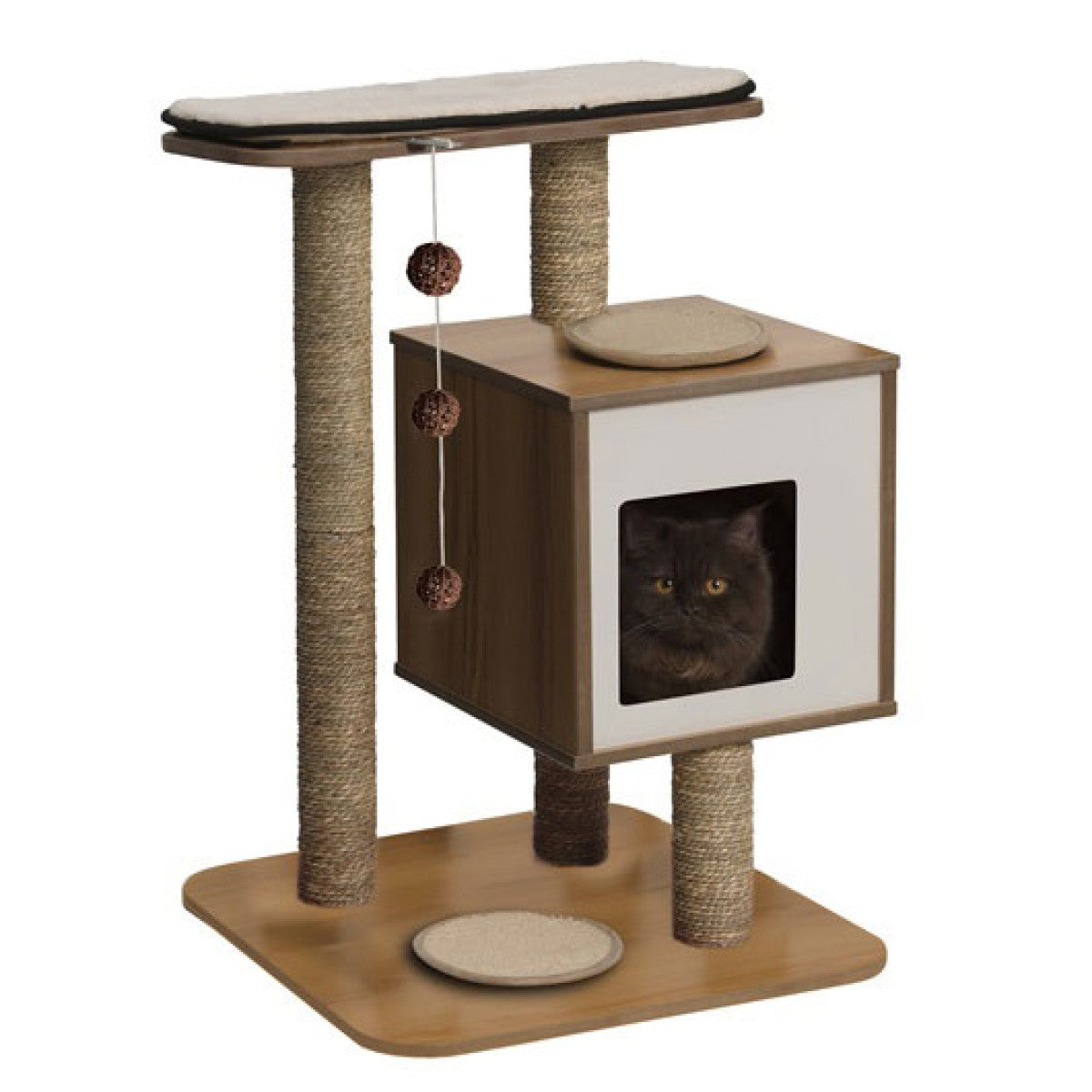 Catit Vesper Cat Furniture V-Base - Walnut