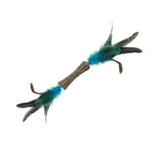 Catnip “Johnny Sticks” with Double Side Natural Feather - Shopivet.com