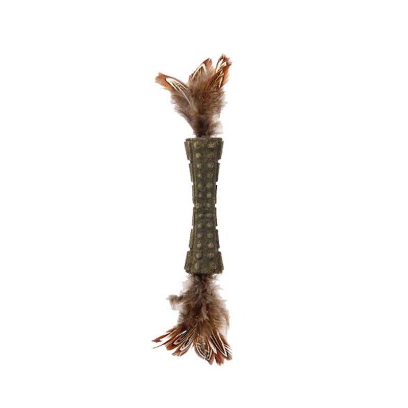 Catnip “Johnny Sticks” with Double Side Natural Feather - Shopivet.com