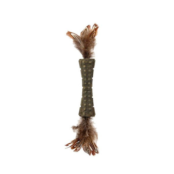 Catnip “Johnny Sticks” with Double Side Natural Feather - Shopivet.com