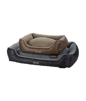 Scruffs Chateau Orthopaedic Box Dog Bed  - LATTE Medium