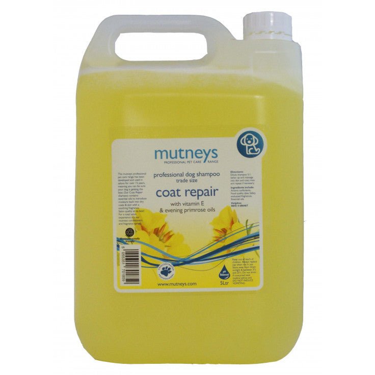COAT REPAIR SHAMPOO WITH EVENING PRIMROSE OIL 5LTR - Shopivet.com