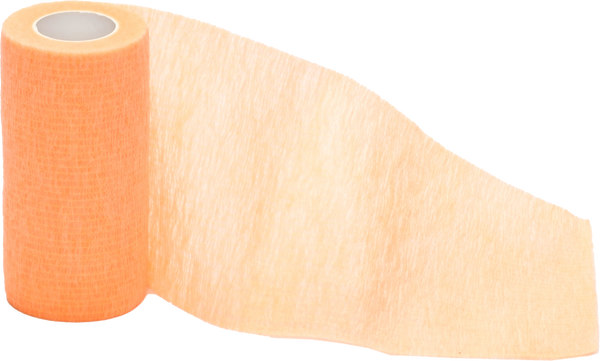 Cohesive Bandages, 10 cm x 4.5 m (stretched), orange, 18 rolls