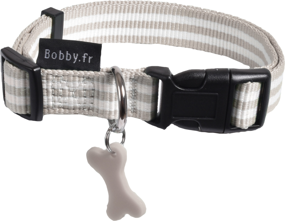 Collar Stripe Taupe Small