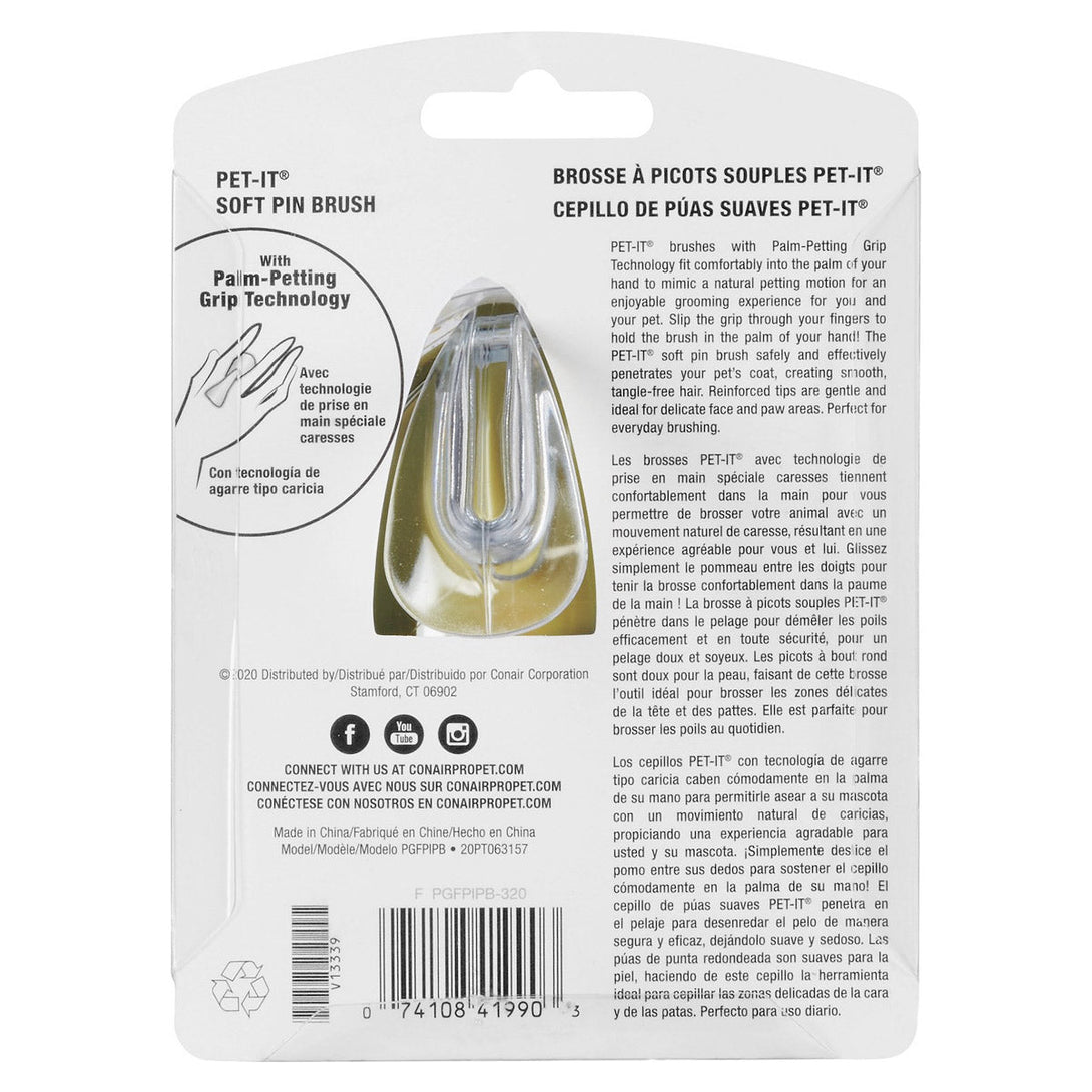 ConairPRO Pet - It Dog Soft Pin Brush - Shopivet.com