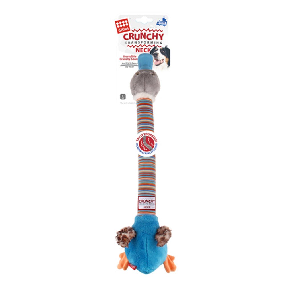 Crunchy Neck Duck with Bone & Squeaker Large - Shopivet.com