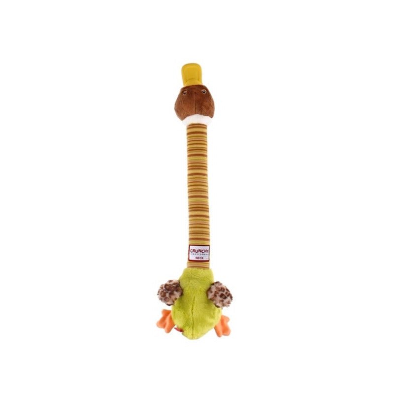 Crunchy Neck Duck with Bone & Squeaker Large - Shopivet.com
