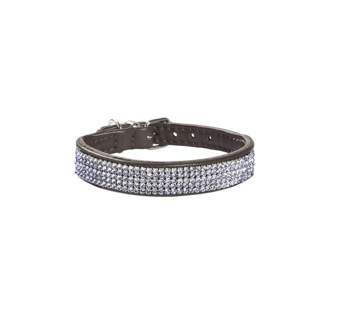 Crystal Princesse Collar - Brown / 35 cm