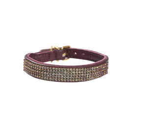 Crystal Princesse Collar - Prune / 30 cm