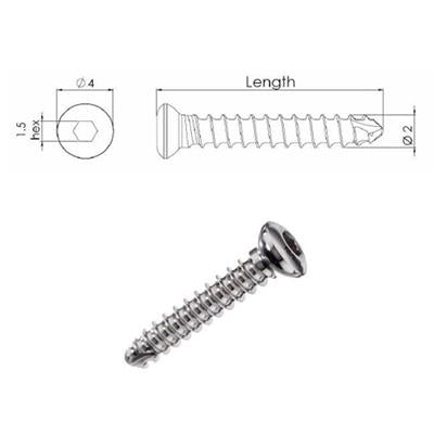 Csst Self Tapping Hex Screw 2.0 10mm Ss - Shopivet.com
