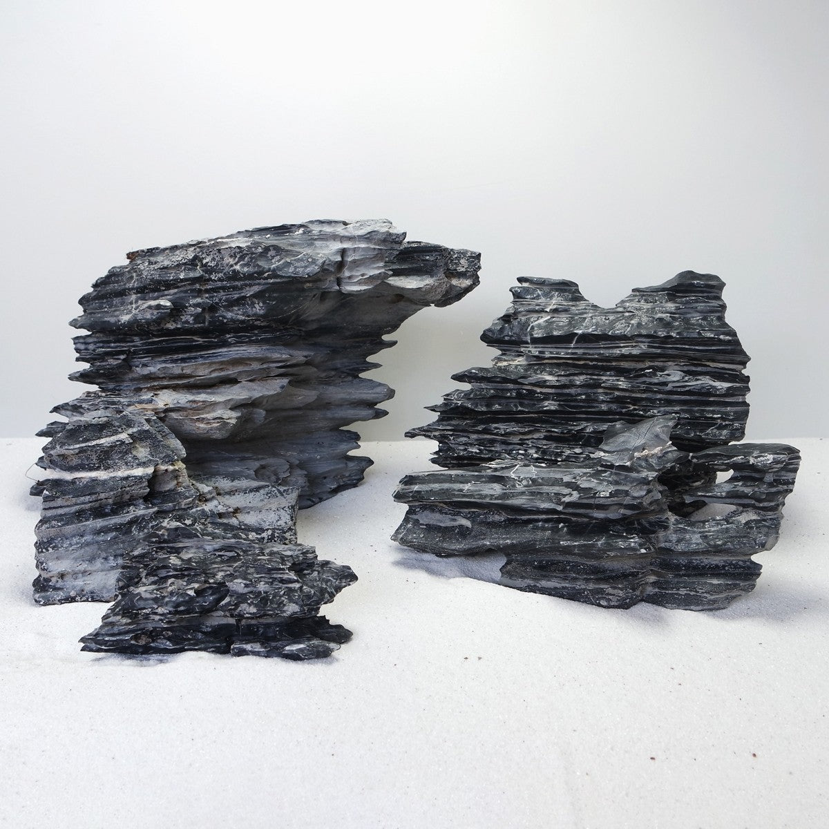 Cyan Multilayer Rock - Medium / approx. 6pcs / BOX