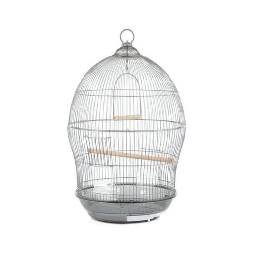 Dayang Bird Cage (370) - 48.5 x 48.5 x 76cm [Color - Silver] - Shopivet.com
