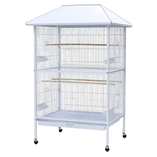 Dayang Bird Cage (A01) - 107 x 88.5 x 170cm - White - Shopivet.com