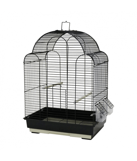 Dayang Bird Cage (Medium) - 42 x 30 x 57cm[Dimension - 42 x 30 x 57cm] - Black (only sold by 6pcs) - Shopivet.com