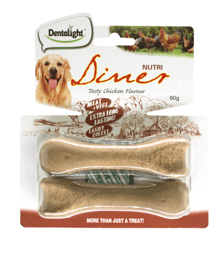 Dentalight 4.5" Nutri Diner Dog Treat 90g (2pcs) - Chicken Flavour - Shopivet.com