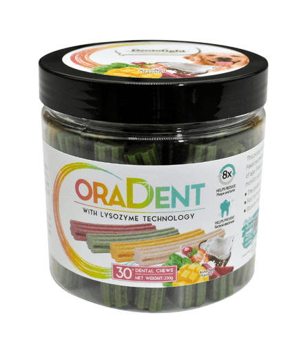 Dentalight Oradent Dental Chew Treats For Dog 230g - Mix Flavour - Shopivet.com