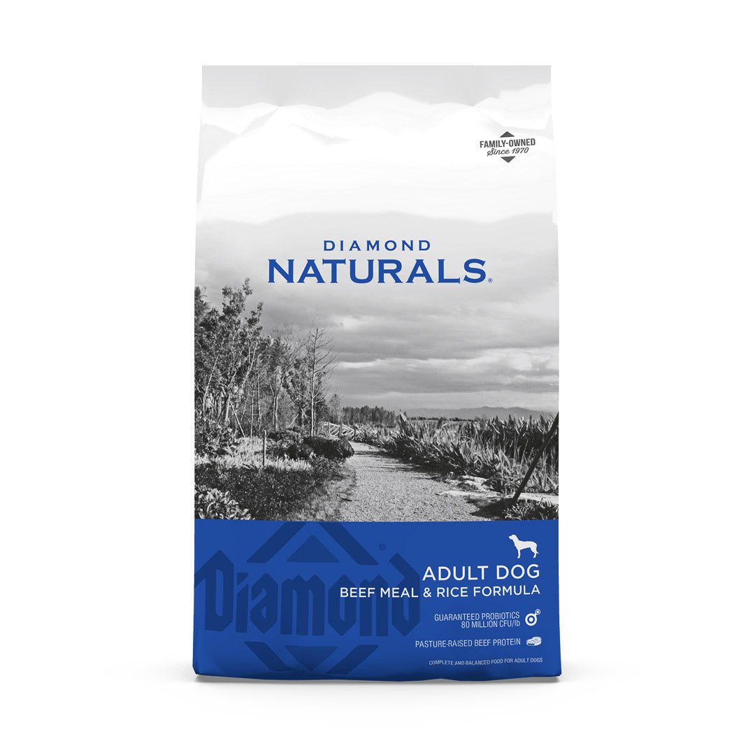 Diamond Naturals Adult Dog Beef Meal & Rice Formula - 18.14 Kg(40 lbs) - Shopivet.com