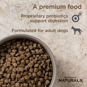 Diamond Naturals Adult Dog Lamb Meal & Rice Formula - 15 Kg (33 lbs) - Shopivet.com