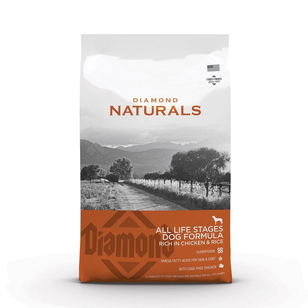 Diamond Naturals All Life stages Dog Chicken & Rice Formula - 15 Kg (33 lbs) - Shopivet.com
