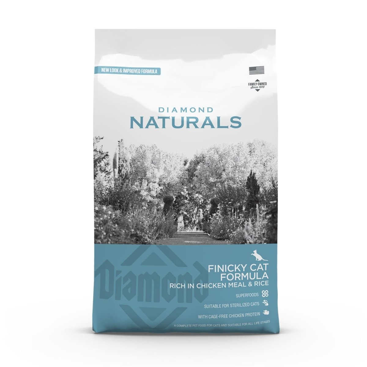 Diamond Naturals Finicky Cat Formula – Rich in Chicken Meal & Rice 1kg - Shopivet.com