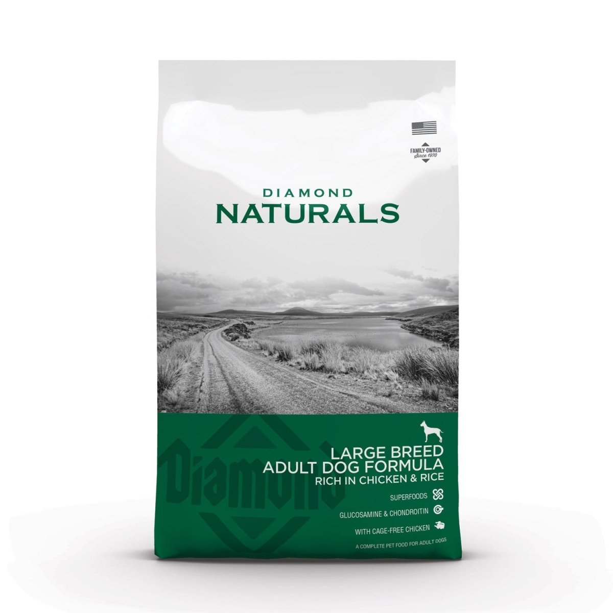 Diamond Naturals Large Breed Adult Dog Chicken & Rice Formula - 2 Kg (4.40 lbs) - Shopivet.com