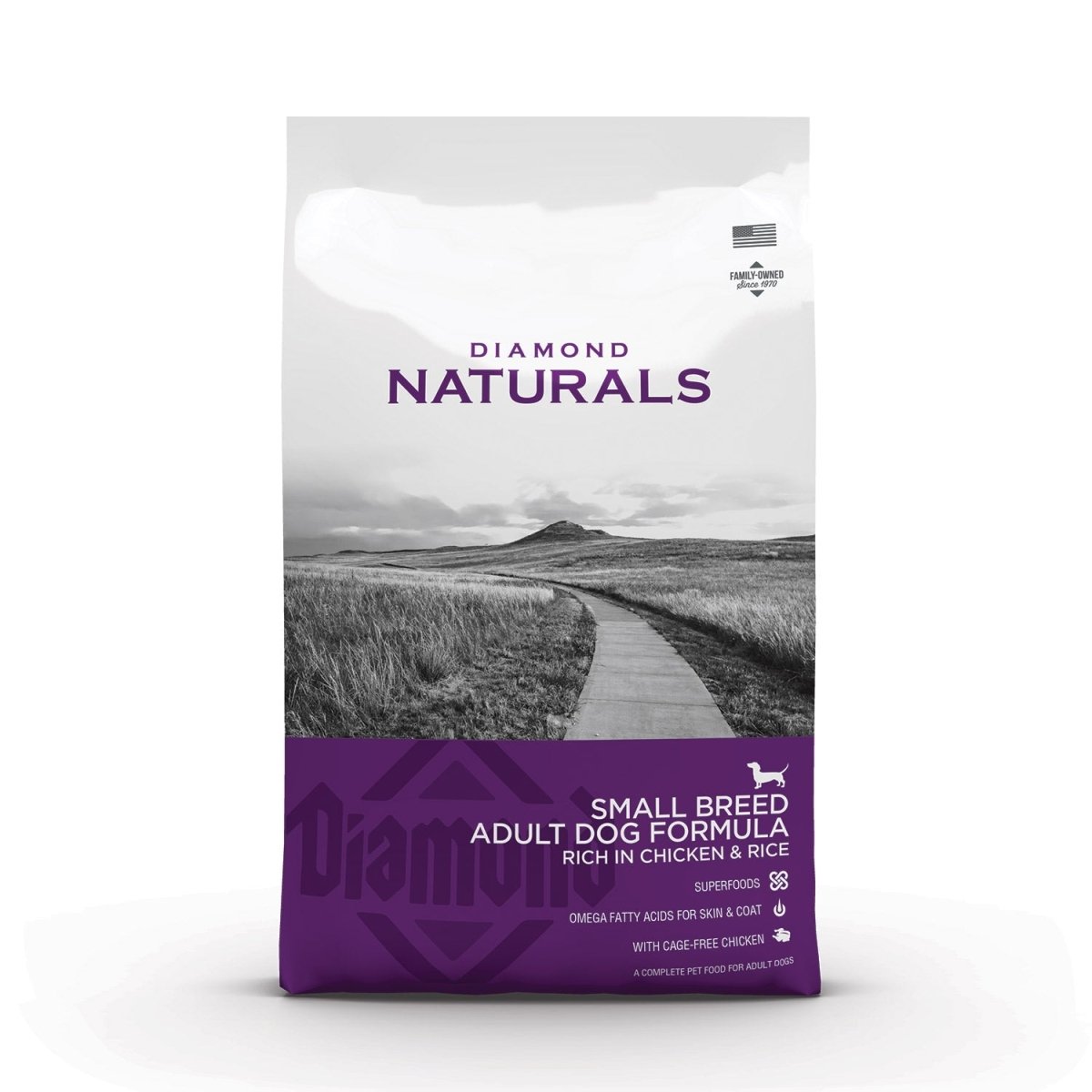 Diamond Naturals Small Breed Adult Dog Chicken & Rice Formula - 2Kg (4.40 lbs) - Shopivet.com