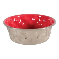 Diamonds Stainless Non - Slip Dog Bowls 1.15L - Shopivet.com