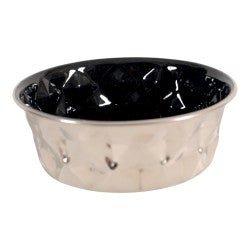 Diamonds Stainless Non - Slip Dog Bowls - 1.8L - Shopivet.com