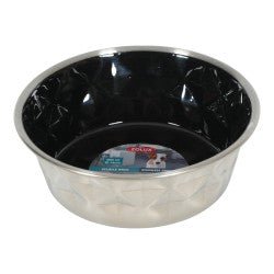 Diamonds Stainless Non - Slip Dog Bowls - 1.8L - Shopivet.com