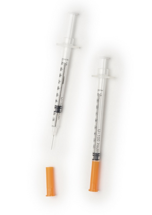 Disposable Insulin Syringe U100 30G x 1/2" (0.3x12mm) [1ml] 100 pcs