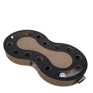 District 70 Snake Cardboard Scratcher Cat Toy - BLACK - Shopivet.com