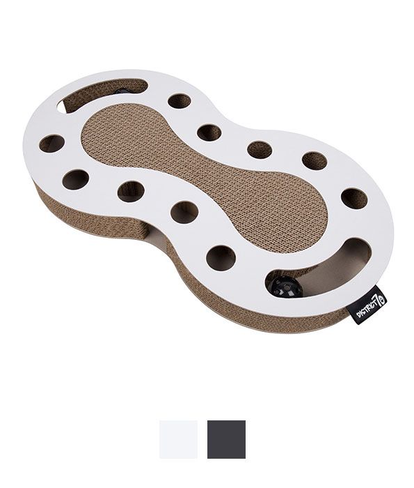 District 70 Snake Cardboard Scratcher Cat Toy - BLACK - Shopivet.com
