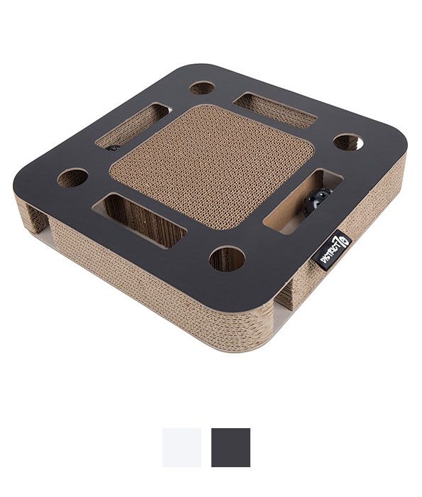 District 70 Spy Cardboard Scratcher Cat Toy - WHITE - Shopivet.com