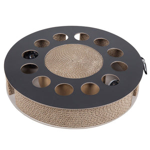District 70 Whirl Cardboard Scratcher Cat Toy - BLACK - Shopivet.com