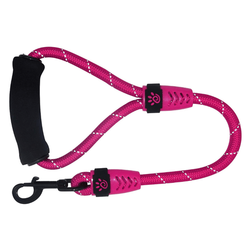 DOCO® 20" Rope Leash w/ ErgoCurve™ Foam Handle Ver.4 Ø13mm x 50cm(L) R.Pink - Shopivet.com