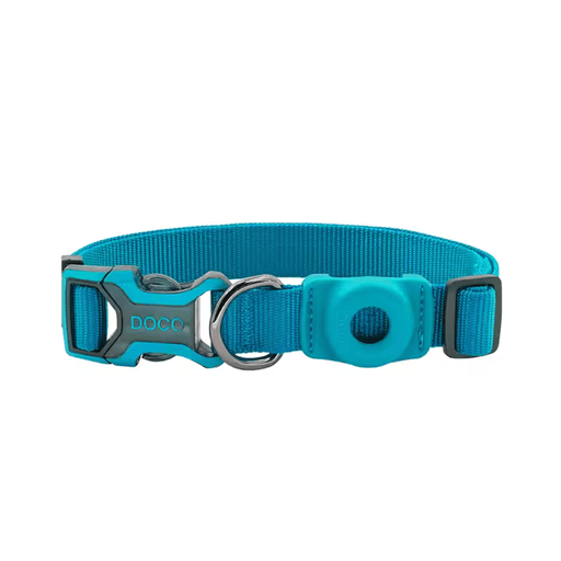 DOCO® AirTag D - ring Collar 2.0 x 34 - 51cm(M) Turquoise - Shopivet.com