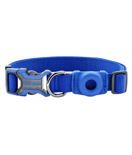 DOCO® AirTag D - ring Collar ATC - 23002 - 15L (2.5 x 45 - 68cm), Large, Navy Blue [Size - L (2.5 x 45 - 68cm)] - Shopivet.com