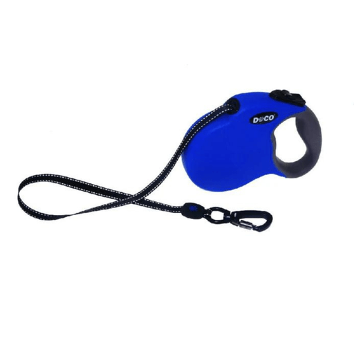 DOCO® ALL DAY ADVENTURE RETRACTABLE LEASH 6 Meter /16' UP TO 20KG/45LB(M) Blue - Shopivet.com