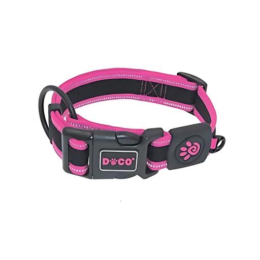 Doco Athletica Low Strain Mesh Collar Reflective(DCA007)[Color - Pink, Size - L] - Shopivet.com