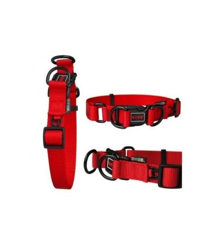 DOCO Double D (DD) - Ring Nylon Collar (DCS005)[Color - Maroon, Size - XL] - Shopivet.com
